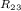 Mathematical equation: $_{R_{23}}$