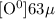 Mathematical equation: $[{\rm O}^0] 63 \mu$