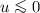 Mathematical equation: $u\la 0$