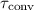 Mathematical equation: $\tau_{\rm conv}$