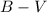 Mathematical equation: $B-V$