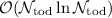 Mathematical equation: $\mathcal{O} (\mathcal{N}_{\rm tod} \ln \mathcal{N}_{\rm tod})$