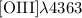 Mathematical equation: $\rm [OIII] \lambda 4363$