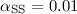 Mathematical equation: $\alpha_{\rm SS}=0.01$