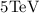 Mathematical equation: $5 \mathrm{TeV}$