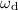 Mathematical equation: $\omega_{\rm d}$