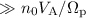 Mathematical equation: $\gg n_{0}V_{\mathrm{A}}/\Omega_{\mathrm{p}}$