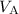 Mathematical equation: $V_{\mathrm{A}} $