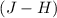 Mathematical equation: $(J-H)$