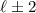 Mathematical equation: $\ell\pm 2$