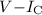 Mathematical equation: $V{-}I_{\rm C}$