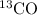 Mathematical equation: $^{13}{\rm CO}$
