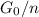 Mathematical equation: $G_\mathrm{0}/n$