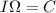Mathematical equation: $I\Omega=C$