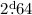 Mathematical equation: $2\fd64$