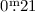 Mathematical equation: $0\fm21$