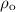Mathematical equation: $\rho_{\rm o}$