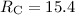 Mathematical equation: $R_{\rm C} = 15.4$