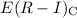Mathematical equation: $E(R-I)_{\rm C}$