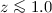 Mathematical equation: $z\la 1.0$
