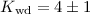 Mathematical equation: $K_{\rm wd} = 4 \pm 1$