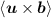 Mathematical equation: $\langle\vec{u}\times\vec{b}\rangle$