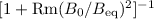 Mathematical equation: $[1+{\rm Rm} (B_0/B_{\rm eq})^2]^{-1}$