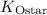 Mathematical equation: $K_{\rm O star}$
