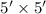 Mathematical equation: $5\arcmin\times5\arcmin$