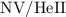 Mathematical equation: ${\rm NV/HeII}$