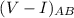 Mathematical equation: $(V-I)_{AB}$