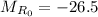 Mathematical equation: $M_{R_0}= -26.5$
