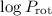 Mathematical equation: $\log{P_{\rm rot}}$