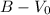 Mathematical equation: $B-V_0$