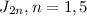 Mathematical equation: $J_{2n}, n=1,5$