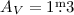Mathematical equation: $A_{V}=1 \fm 3$