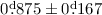 Mathematical equation: $0\fd875\pm 0\fd167$