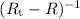 Mathematical equation: $(R_{\rm{t}}-R)^{-1}$