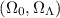 Mathematical equation: $(\Omega_0, \Omega_\Lambda )$