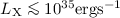 Mathematical equation: $L_{{\rm X}} \la 10^{35} {\rm erg s}^{-1}$