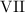 Mathematical equation: $ {\rm VII}$