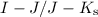 Mathematical equation: $I-J/J-K_{\rm s}$
