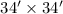 Mathematical equation: $34\arcmin \times 34\arcmin$