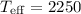 Mathematical equation: $T_{\rm eff}=2250$