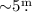 Mathematical equation: ${\sim}5\fm$