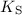 Mathematical equation: $K_\mathrm{S}$