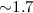 Mathematical equation: ${\sim}1.7$