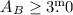 Mathematical equation: $A_B \ge 3.\!\!^{\rm m}0$