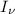 Mathematical equation: $I_\nu$