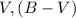 Mathematical equation: $V, (B-V)$